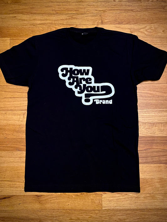 How Are You Brand Alternate Logo Tee - Black/White