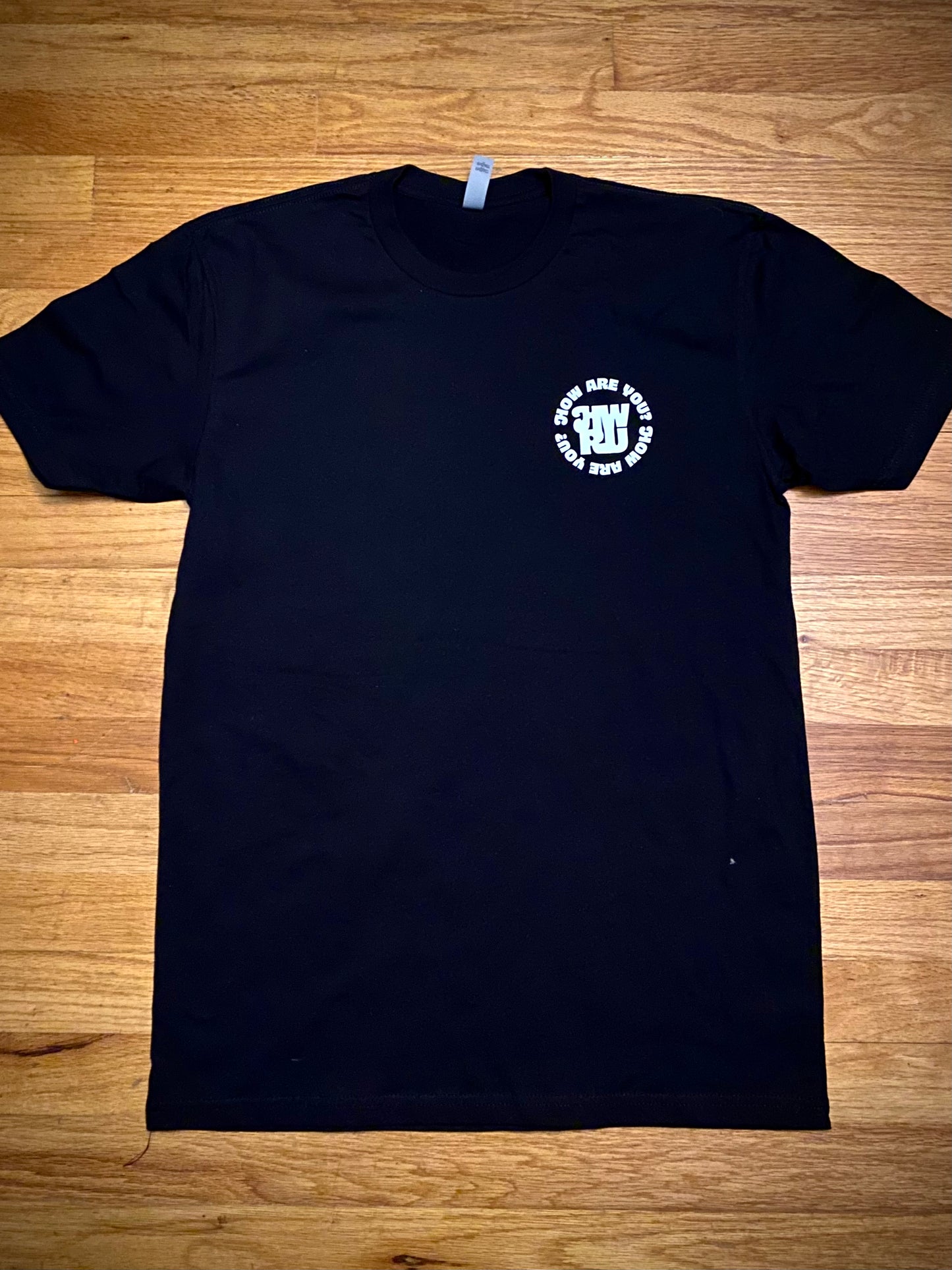 How Are You Brand Pocket Logo Tee - Black/White