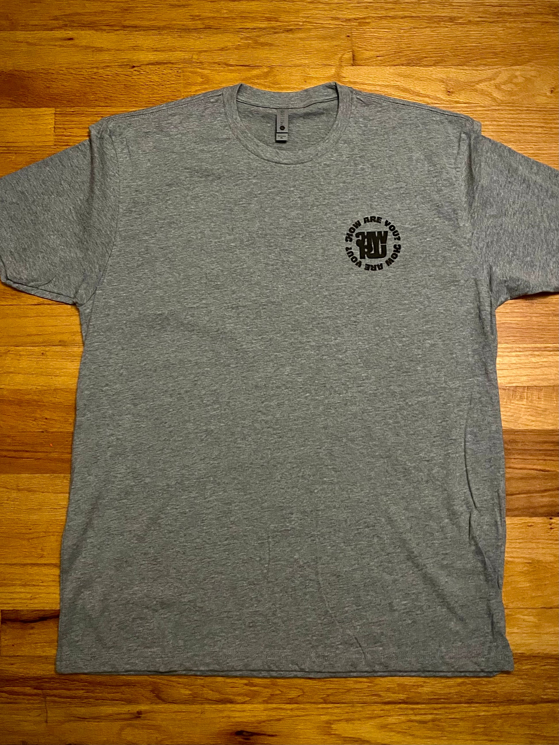 How Are You Brand Pocket Logo Tee - Gray/Black