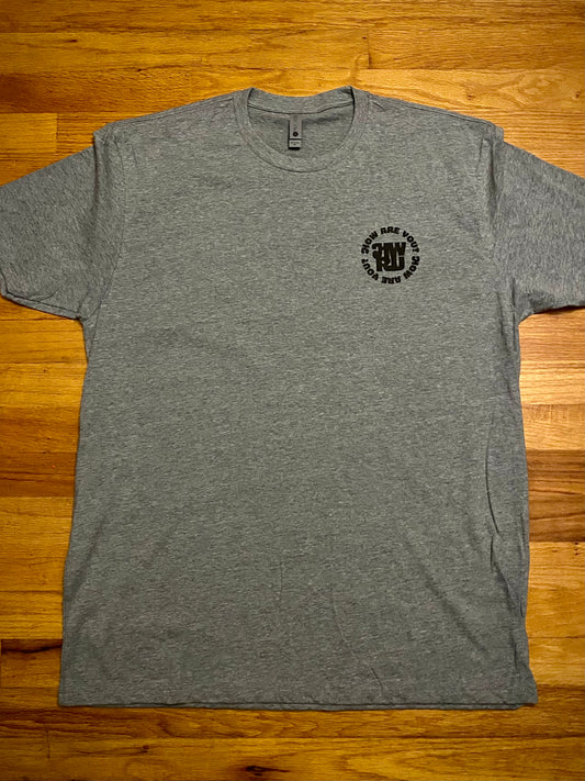 How Are You Brand Pocket Logo Tee - Gray/Black